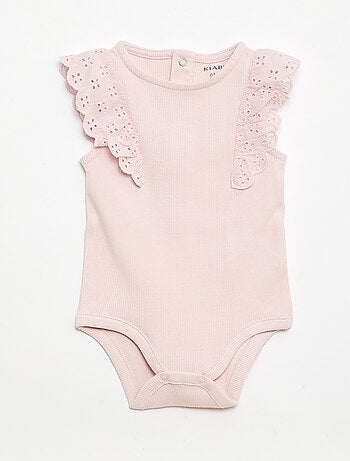 Body à manches courtes volantées