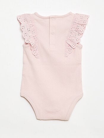 Body à manches courtes volantées