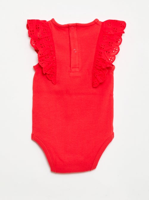 Body à manches courtes volantées - Kiabi