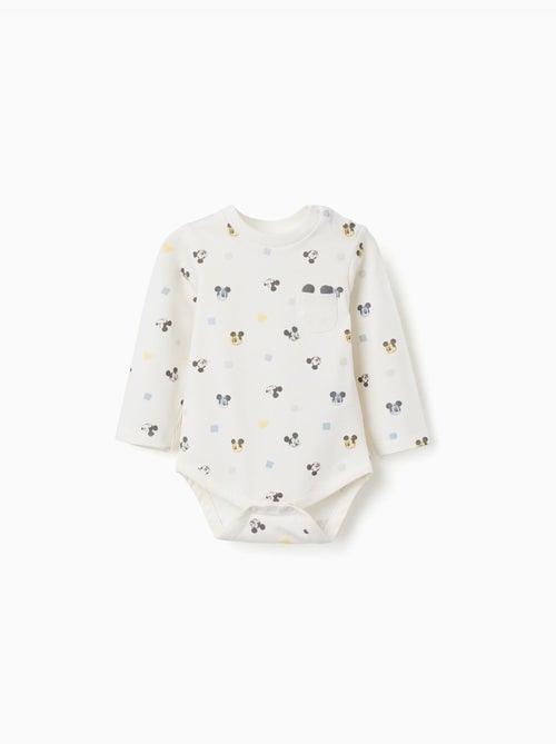 Body à manches longues avec motif Mickey - Kiabi