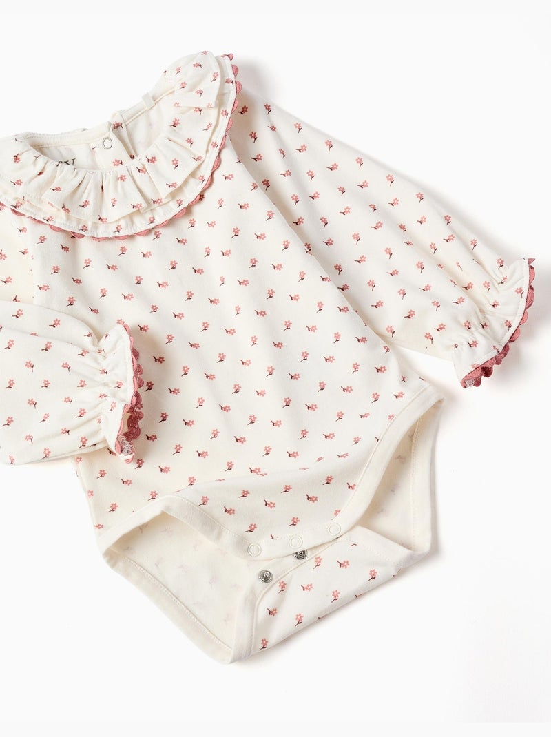 Body à motif fleuri + robe salopette Rose - Kiabi