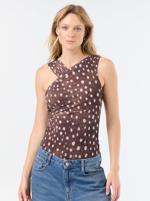 Body à pois avec un col fantaisie - Kiabi Body à pois avec un col fantaisie - Kiabi