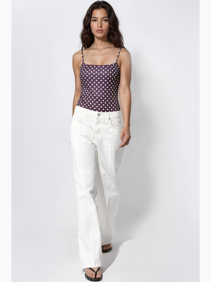 Body à pois hiccup Violet aubergine - Kiabi