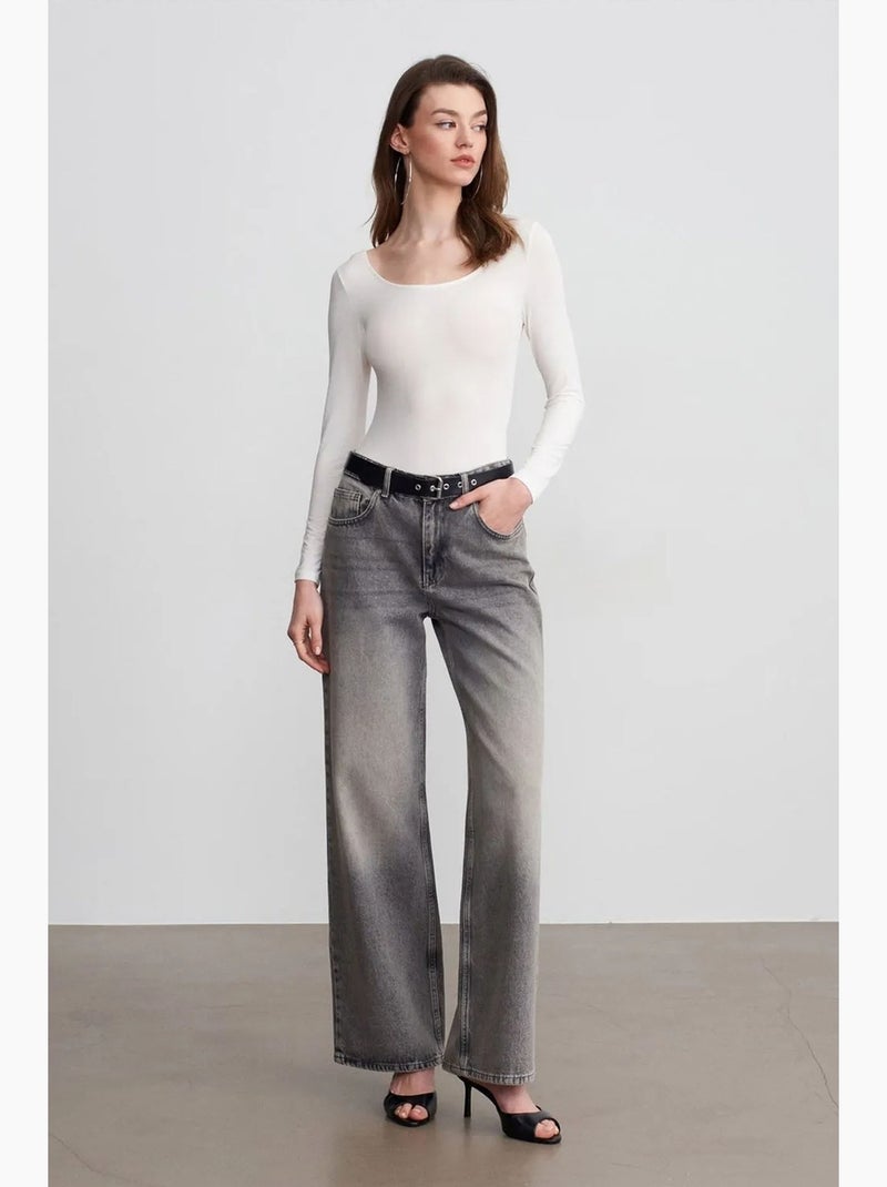 Body aansluitend modal jersey dilvin Wit - Kiabi