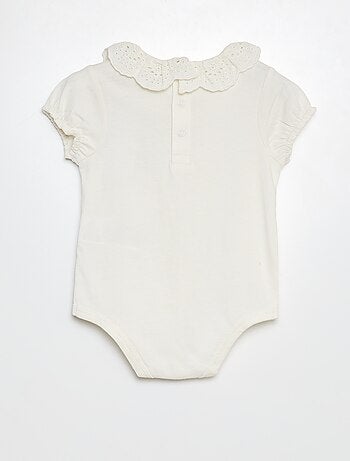 Body avec colerette en broderies anglaises