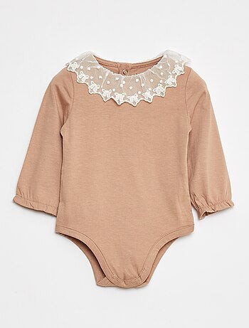 Body avec collerette en dentelle