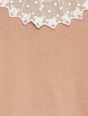 Body avec collerette en dentelle