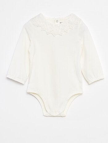 Body avec collerette en dentelle