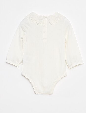 Body avec collerette en dentelle