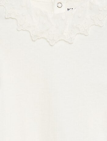 Body avec collerette en dentelle