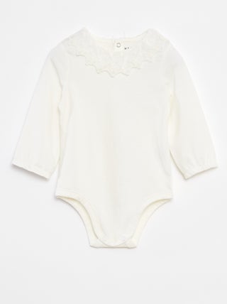 Body avec collerette en dentelle
