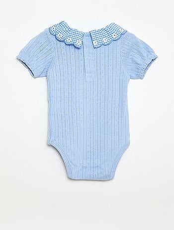 Body avec collerette motif vichy
