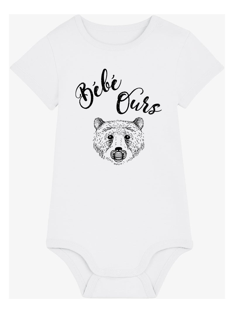 Body BEBE OURS Blanc - Kiabi