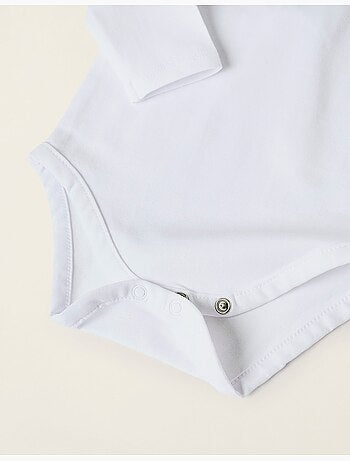 Body-Blouse avec Volants en Coton