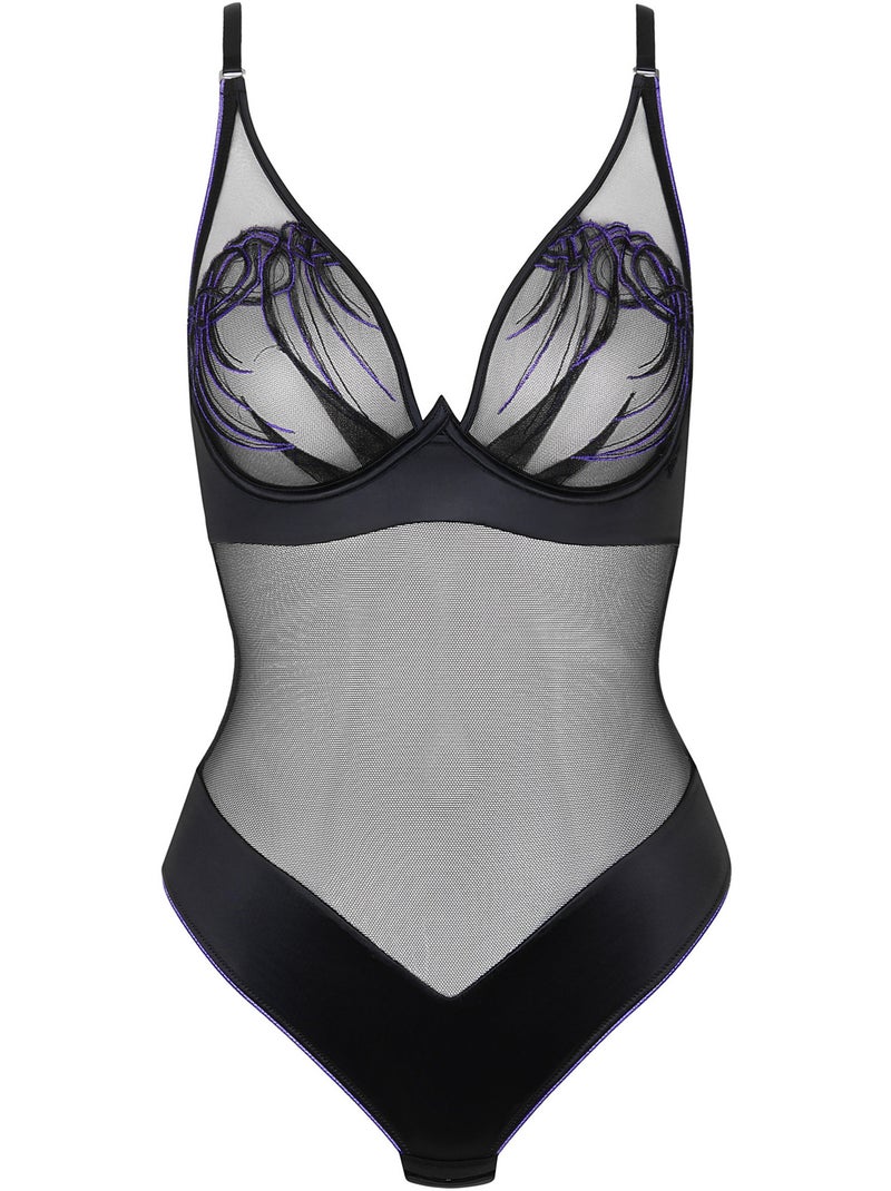 Body brésilien échancré armaturé multipositions amaze Noir - Kiabi