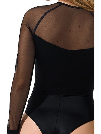 Body brésilien sans armatures manches longues lovelace