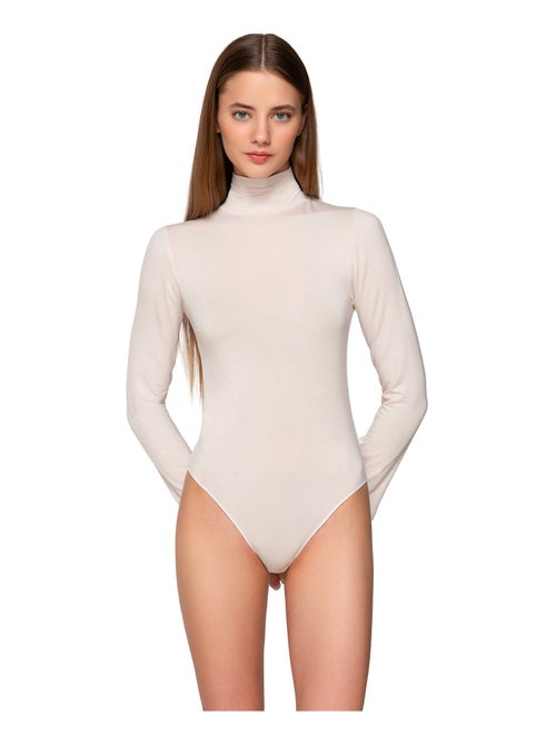 Body col montant manches longues micro touch comfort - Kiabi Body col montant manches longues micro touch comfort - Kiabi