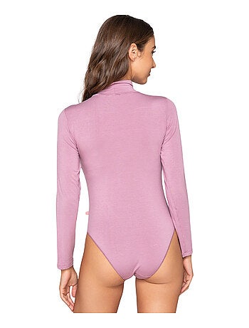 Body col montant manches longues micro touch comfort