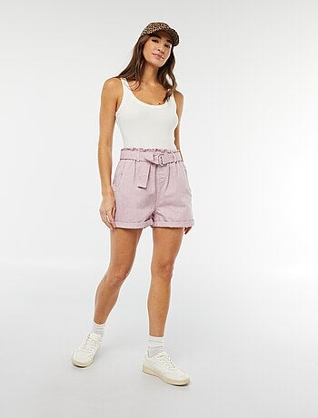 Body côtelé à bretelles