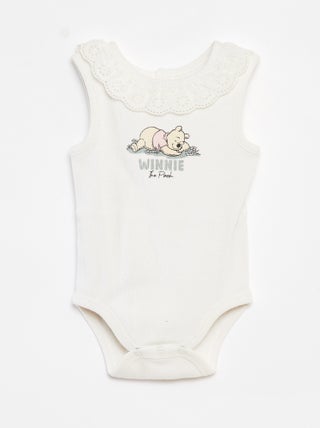 Body côtelé avec col brodé 'Disney'
