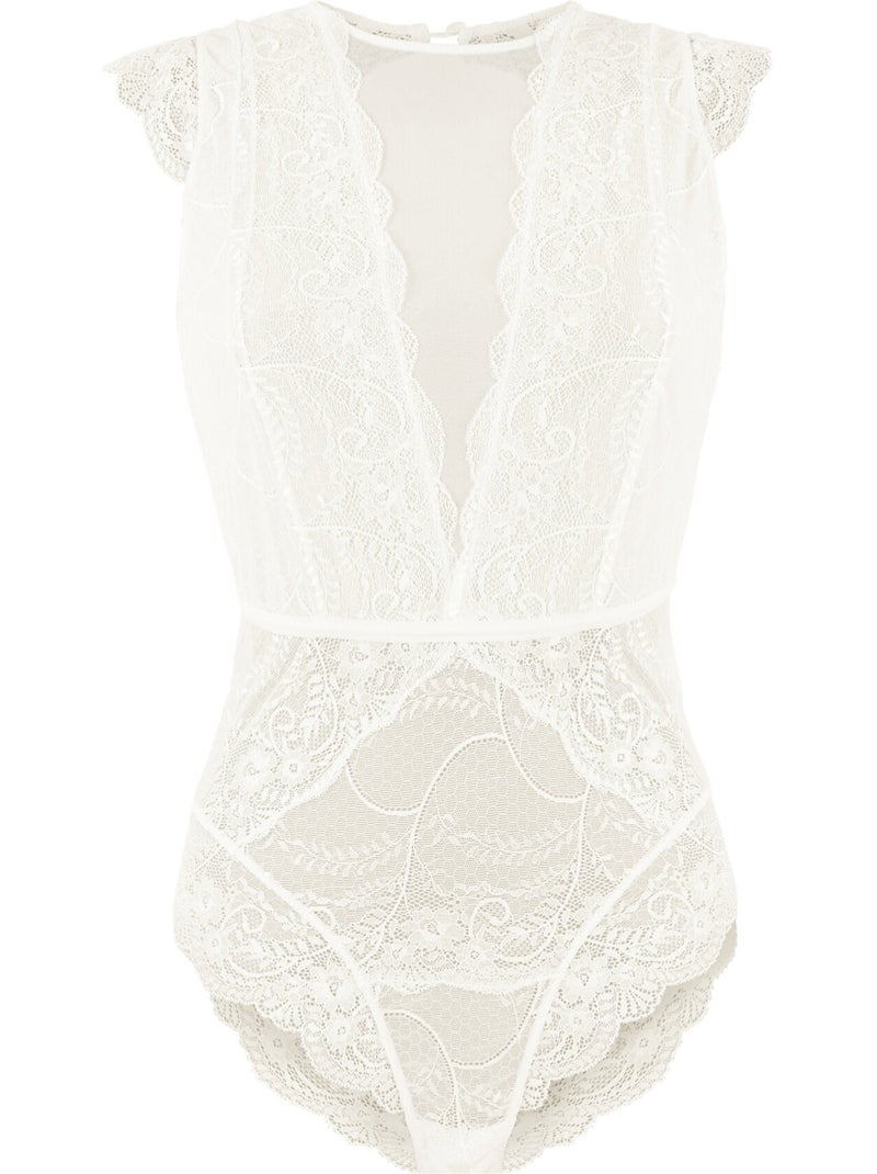 Body dentelle temptation Ecru - Kiabi