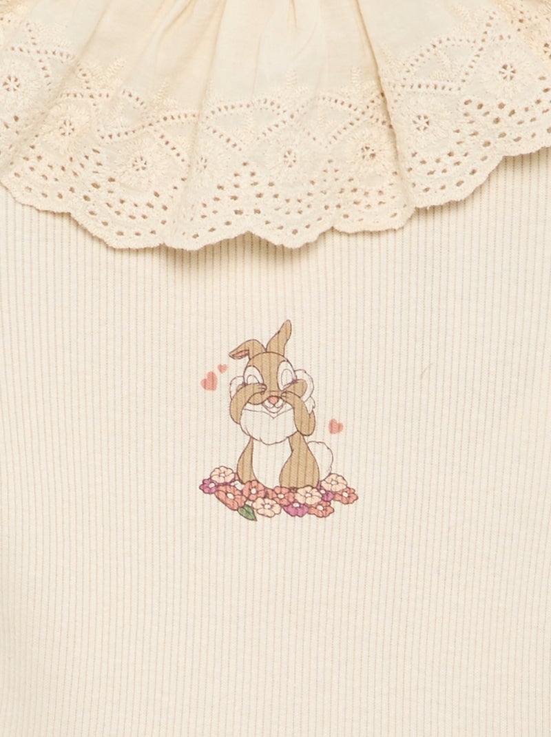 Body 'Disney' avec col brodé Blanc - Kiabi