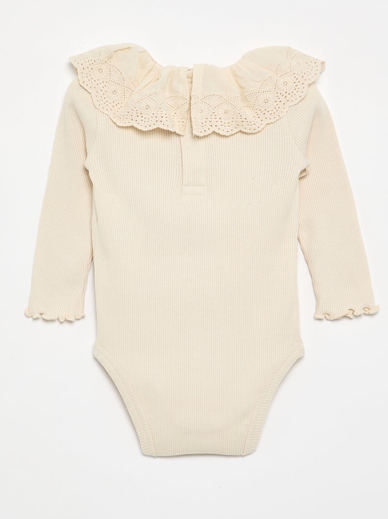 Body 'Disney' avec col brodé Blanc - Kiabi
