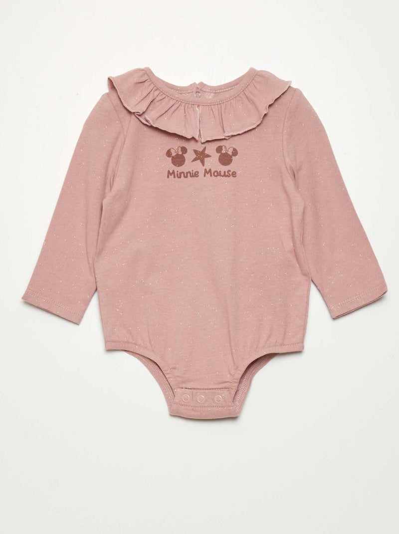 Body 'Disney' manches longues Violet - Kiabi