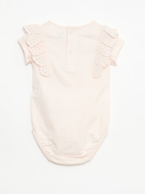 Body 'Disney' 'Marie' avec broderies anglaises - Kiabi