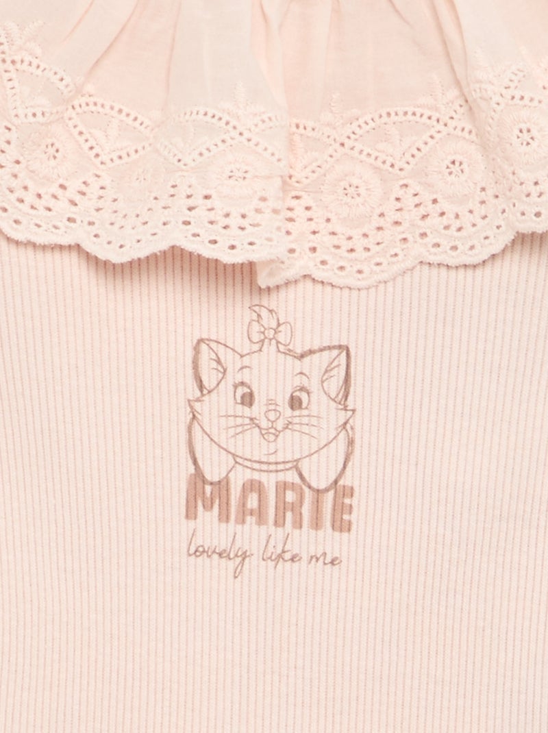 Body 'Disney' met geborduurde kraag Rose - Kiabi