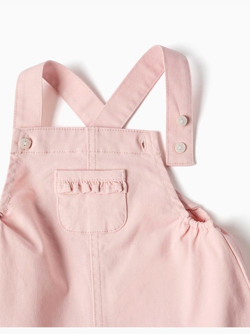 Body en coton et robe chasuble en sergé - Kiabi