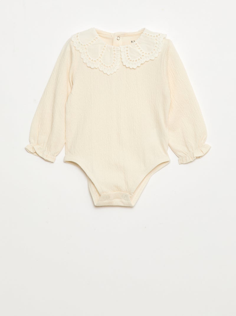 Body en coton imprimé Blanc - Kiabi