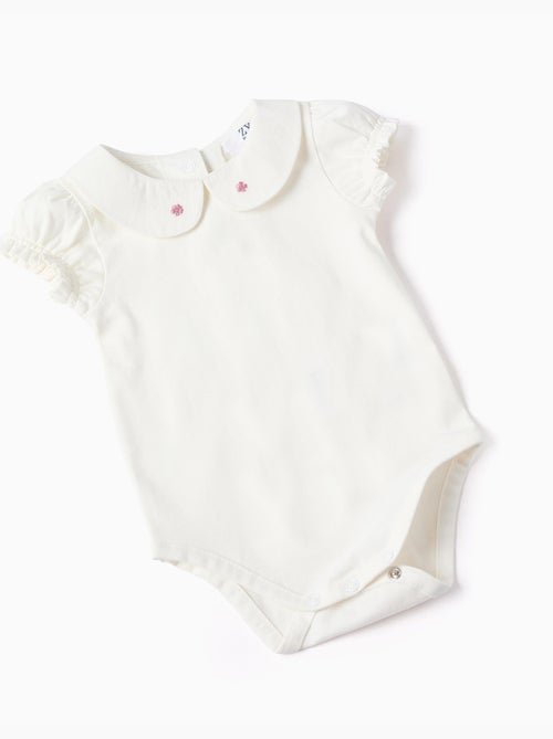 Body en coton + robe en jean sans manches - Kiabi