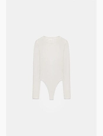 Body col rond ajusté en jersey dilvin