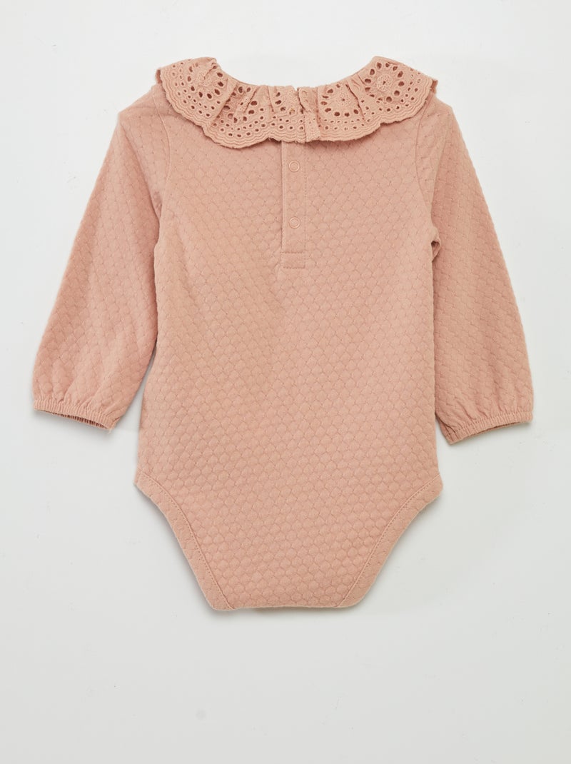 Body en maille popcorn Rose - Kiabi