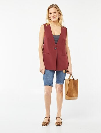 Body en matière satinée avec fines bretelles