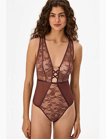 Body femme à bretelles penti