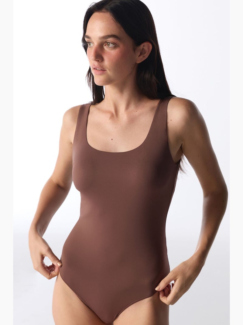 Body femme penti Marron chocolat - Kiabi