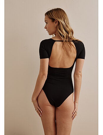 Body manches courtes à brassière intégrée lou