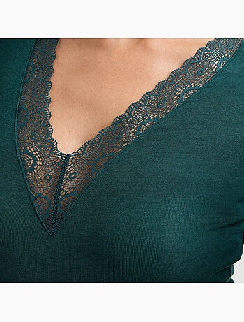 Body manches longues damart - rougegorge lingerie