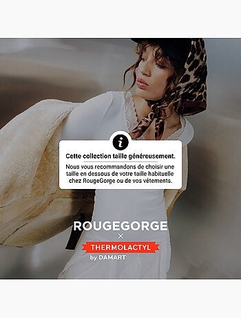 Body manches longues damart - rougegorge lingerie