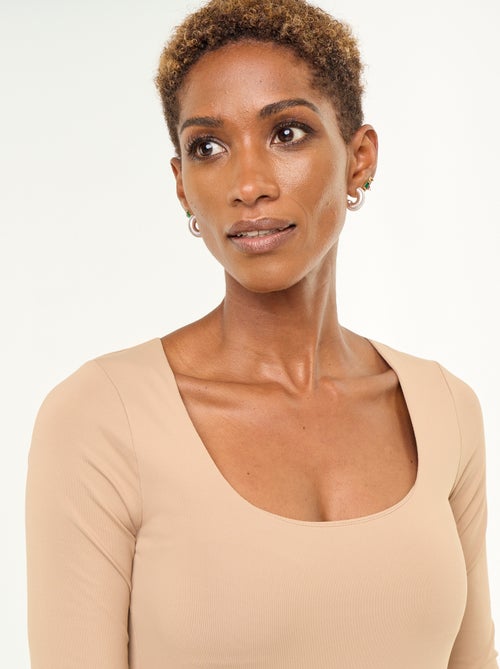 Body manches longues et col rond - Kiabi
