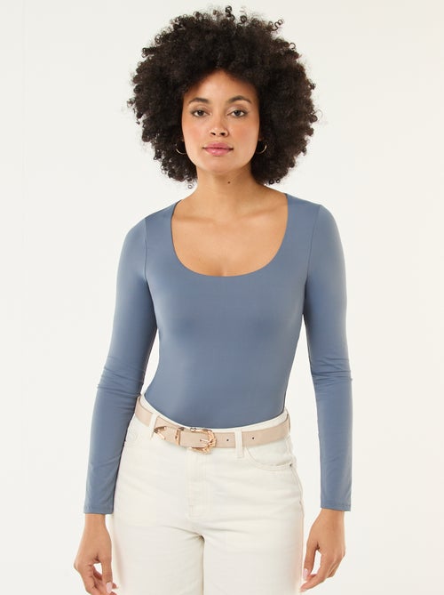 Body manches longues et col rond - Kiabi