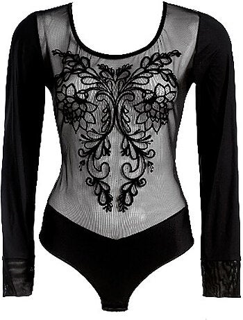 Body manches longues grace noir