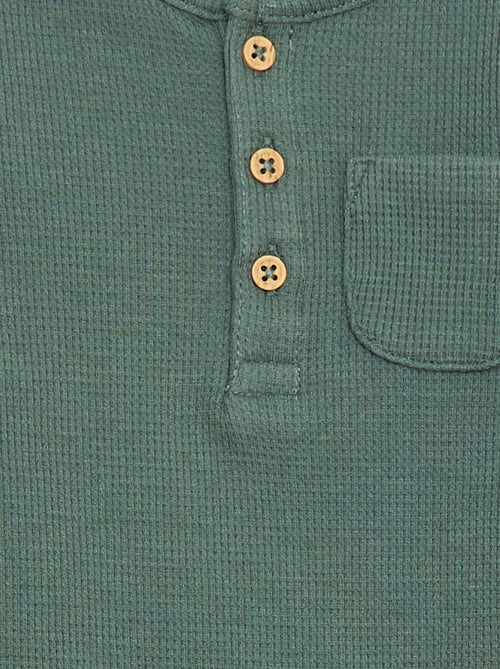 Body manches longues maille gaufrée - Kiabi Body manches longues maille gaufrée - Kiabi