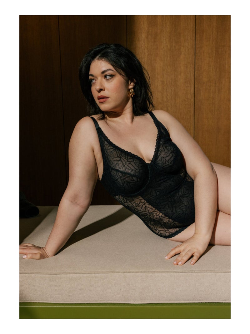 Body met beugels azara Zwart - Kiabi