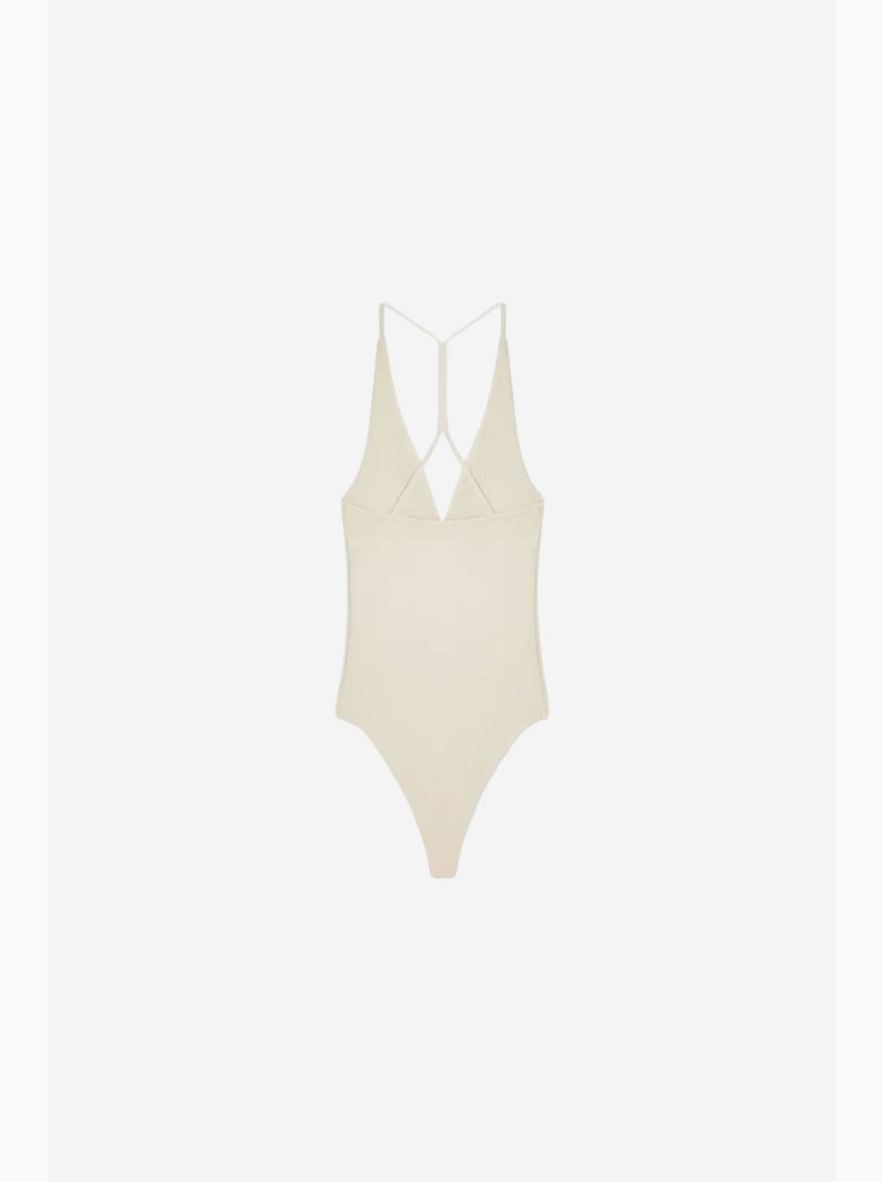 Body met cut-out halterhals aansluitend dilvin Klei-beige - Kiabi