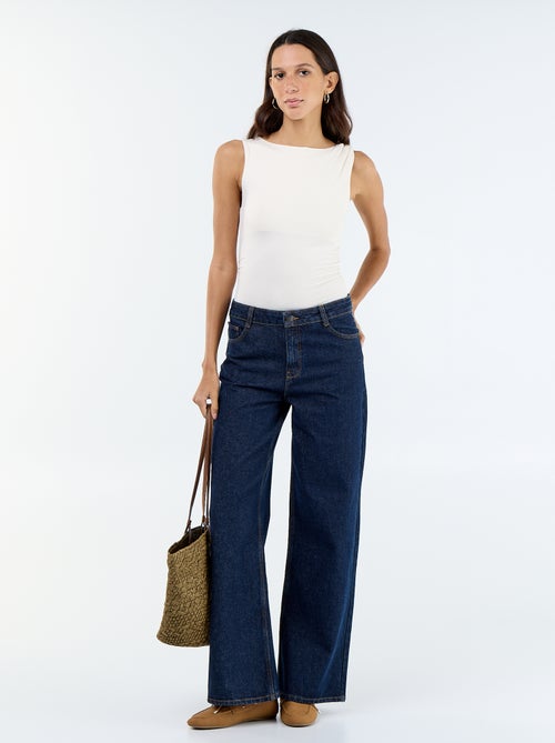 Body met diepe ruguitsnijding en goudkleurig detail - Kiabi