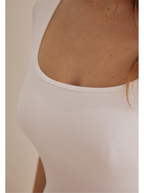 Body met korte mouwen en ingebouwde bralette lou - Kiabi