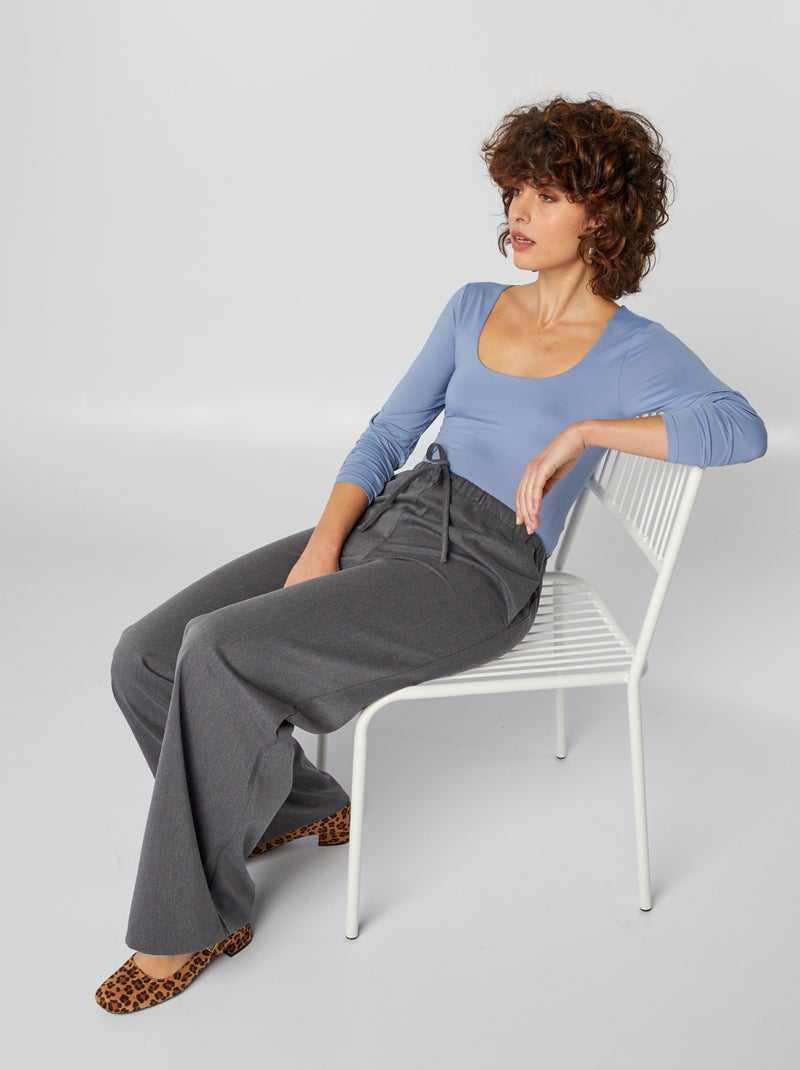 Body met lange mouw BLAUW - Kiabi